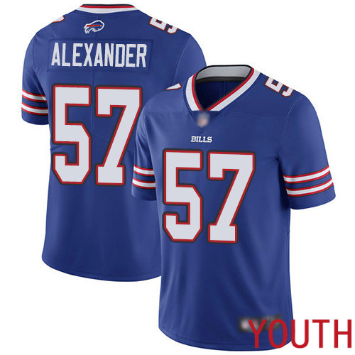 Youth Buffalo Bills #57 Lorenzo Alexander Royal Blue Team Color Vapor Untouchable Limited Player NFL Jersey->youth nfl jersey->Youth Jersey